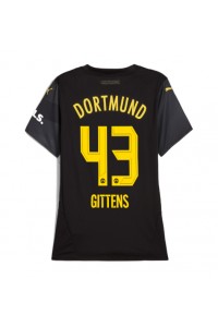 Fotbalové Dres Borussia Dortmund Jamie Bynoe-Gittens #43 Dámské Venkovní Oblečení 2024-25 Krátký Rukáv